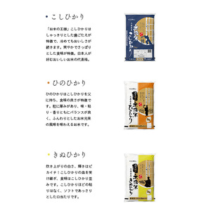 無洗米 定期便 3ヶ月 コシヒカリ キヌヒカリ ヒノヒカリ 各回 5kg 食べ比べ セット 小分け 米 お米 精米 白米 銘柄米 ブランド米 5キロ 精米人一押し! 産地直送 兵庫県産 兵庫 兵庫県 小野市 定期 3回