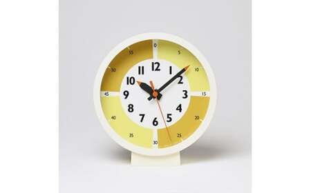 fun pun clock with color! for table / イエロー （YD18-05 YE）Lemnos レムノス 時計 インテリア  FAD-0380
