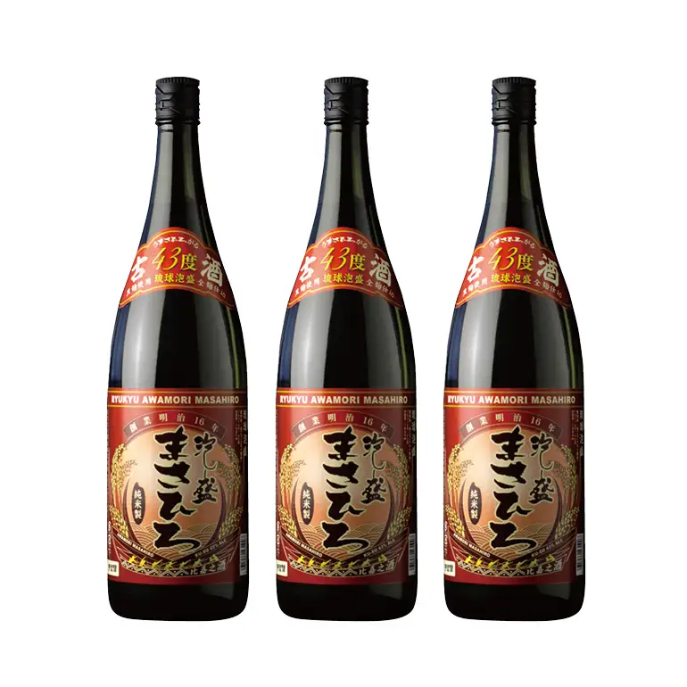 ＜ まさひろ酒造 ＞ 泡盛 まさひろ古酒 1升瓶 3本 セット ( 1800ml x3) 沖縄 地酒 酒 お酒 あわもり アワモリ 古酒 銘酒 アルコール 度数 43度 大容量 特産品 お取り寄せ お酒好き 晩酌 家飲み 沖縄のお酒 ギフト プレゼント お土産 沖縄県 糸満市
