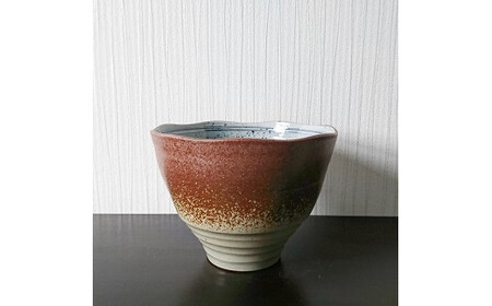 大谷焼 幻の渦潮麺鉢４個セット（茶２個、白２個）　鳴門　陶器　食器　麵鉢　おしゃれ　ギフト　母の日　父の日　敬老の日　結婚祝い　クリスマス　大谷焼