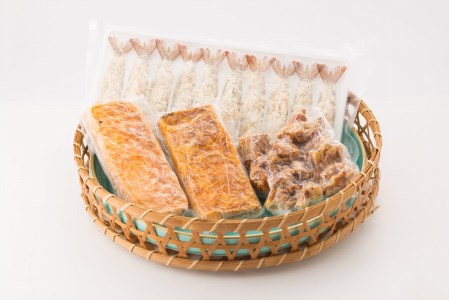 HAKASE謹製「海老フライ＆若鶏唐揚げ＆出し巻玉子３点セット」 098-G124