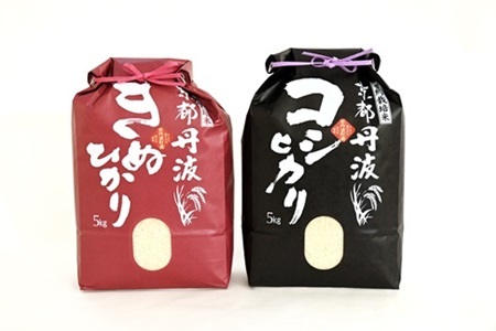 【6回定期便】 京丹波こしひかり きぬひかり 食べ比べセット 10kg×6カ月連続 令和7年産 [090MB004R]