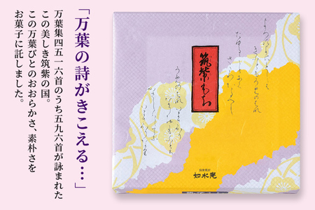 筑紫もち 12個入り つくしもち ちくしもち 筑紫餅 如水庵 九州 福岡 お土産 和菓子 贈り物 ギフト 慶事 仏事 お祝い お返し 老舗 送料無料