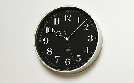 RIKI RING CLOCK/ブラック（WR20-05 BK）Lemnos レムノス 時計 インテリア  FAD-0388
