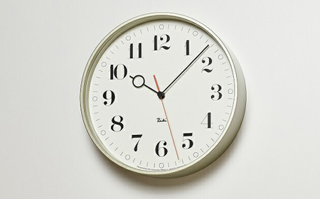 RIKI RING CLOCK/ホワイト（WR20-05 WH）Lemnos レムノス 時計 インテリア  FAD-0387
