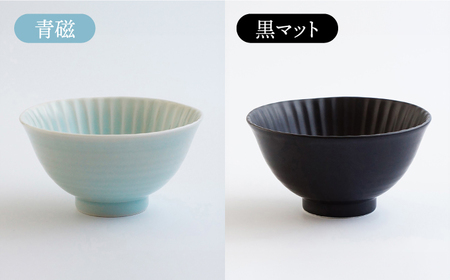 【波佐見焼】しのぎ 茶碗 (大) 5個セット 【一龍陶苑】 [CC05]