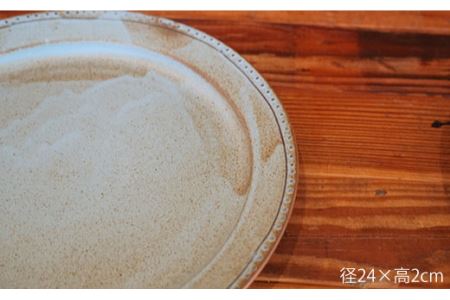 【波佐見焼】ブロンズ プレート Lブルー 2枚セット 食器 皿 【藍染窯】 [JC15]  波佐見焼
