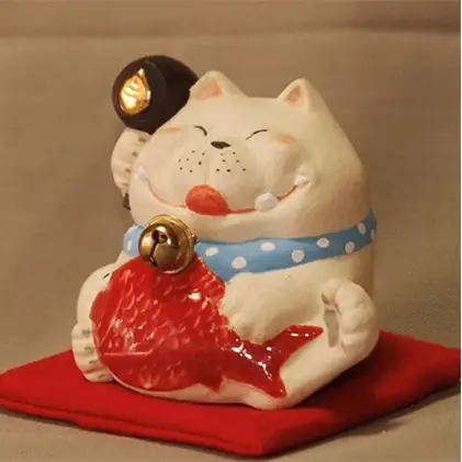 招き猫　ヨクベー インテリア 工芸品 