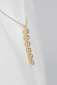 K18 ブラウンダイヤモンド 0.5ct 6連ペンダント 甲府市ジュエリーネックレス【KNO-4460】