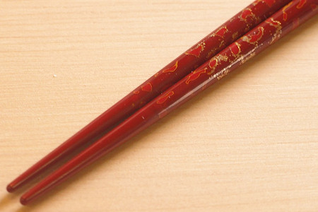 津軽塗 唐塗箸（唐塗 赤々・大箸）