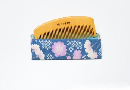 鹿児島県指定伝統的工芸品 薩摩つげ櫛(解櫛)お手入れセット付※約10.5cm