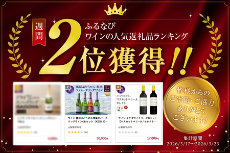 ワイン 勝沼ぶどうの丘推奨スパークリングワイン4本セット（KBO）D-620