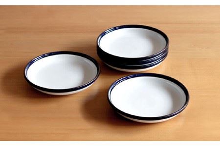 【陶器市特集】【白山陶器】【ロングライフデザイン】マルティブルー 5号皿 5枚セット 食器 皿 【波佐見焼】 [TA101] 波佐見焼