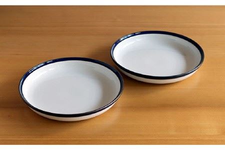 【白山陶器】【ロングライフデザイン】マルティブルー 7号皿 2枚セット 食器 皿 【波佐見焼】 [TA102] 波佐見焼