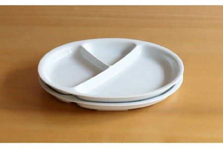 【白山陶器】【仕切り皿】Yトレイ(大) 白磁 2枚セット 食器 皿 【波佐見焼】 [TA96] 波佐見焼