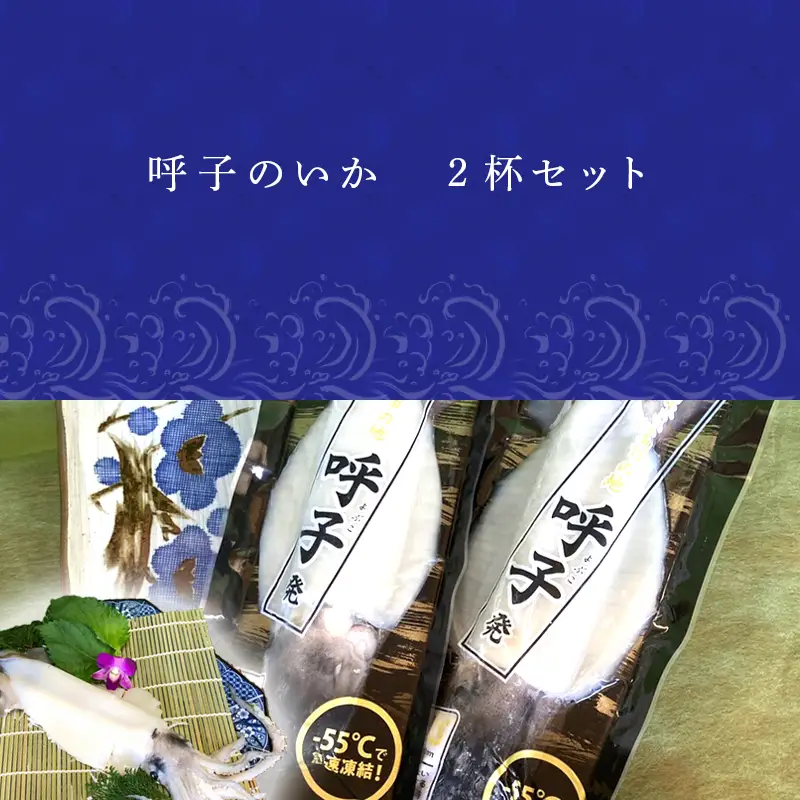 呼子のイカまるっと2杯 瞬間冷凍の旨さを呼子発でお届け 海鮮 スルメイカ 新鮮松いか