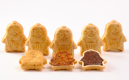 15-396 「紋太くん最中」和洋折衷15個セット（小豆餡・チョコ・フロランタン・和風さぶれ）
