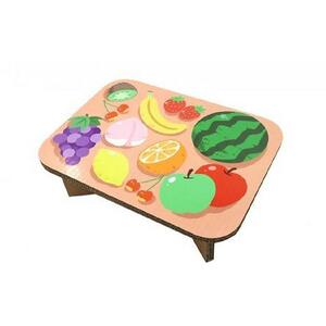 ＃ｔａｂｌｅ　フルーツ（ぴんく）　超軽量 組立式ダンボール製テーブル