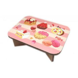 ＃ｔａｂｌｅ　スイーツ（ぴんく）　超軽量　組立式ダンボール製テーブル　
