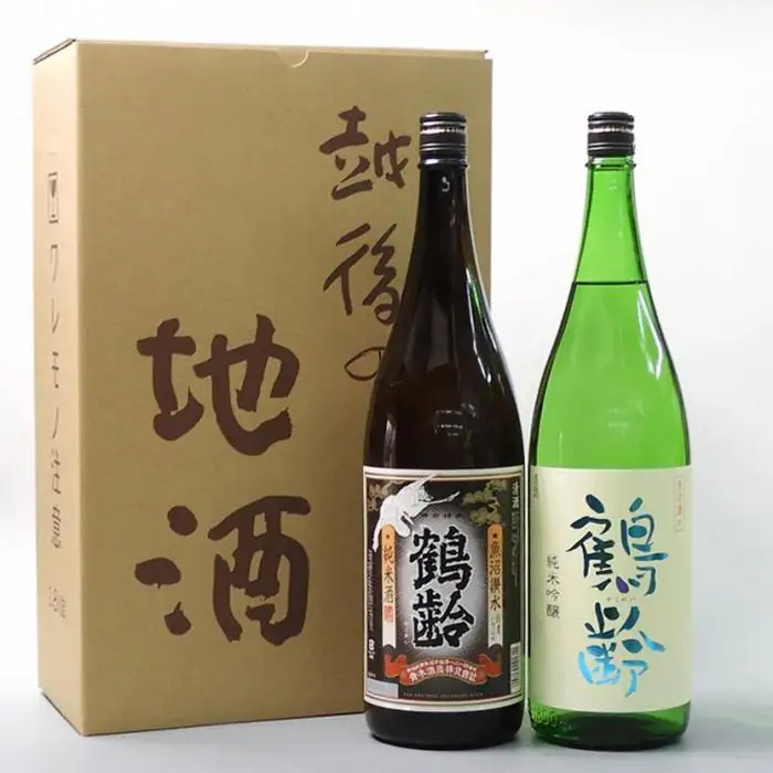 日本酒 鶴齢 純米・純米吟醸 1800ml×2本セット【鶴齢 純米 純米吟醸 飲み比べ 一升瓶 2本 セット 日本酒 1800ml 青木酒造 新潟 地酒 厳選 晩酌 熱燗 お酒 酒 さけ お中元 お歳暮 贈答】