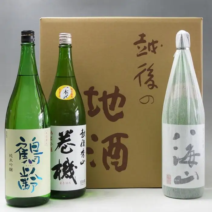 日本酒 八海山・鶴齢・高千代 巻機1800ml×3本セット【八海山 鶴齢 高千代 一升瓶 3本 セット 日本酒 1800ml 新潟 地酒 厳選 晩酌 熱燗 お酒 酒 さけ お中元 お歳暮 贈答】
