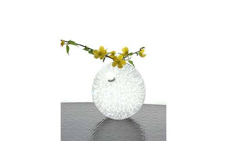 ＜ガラス作家 池本美和＞一輪挿し「Water Garden」 吹きガラス 硝子 ガラス 一輪挿し 花瓶 池本美和 贈り物 ギフト F6L-484
