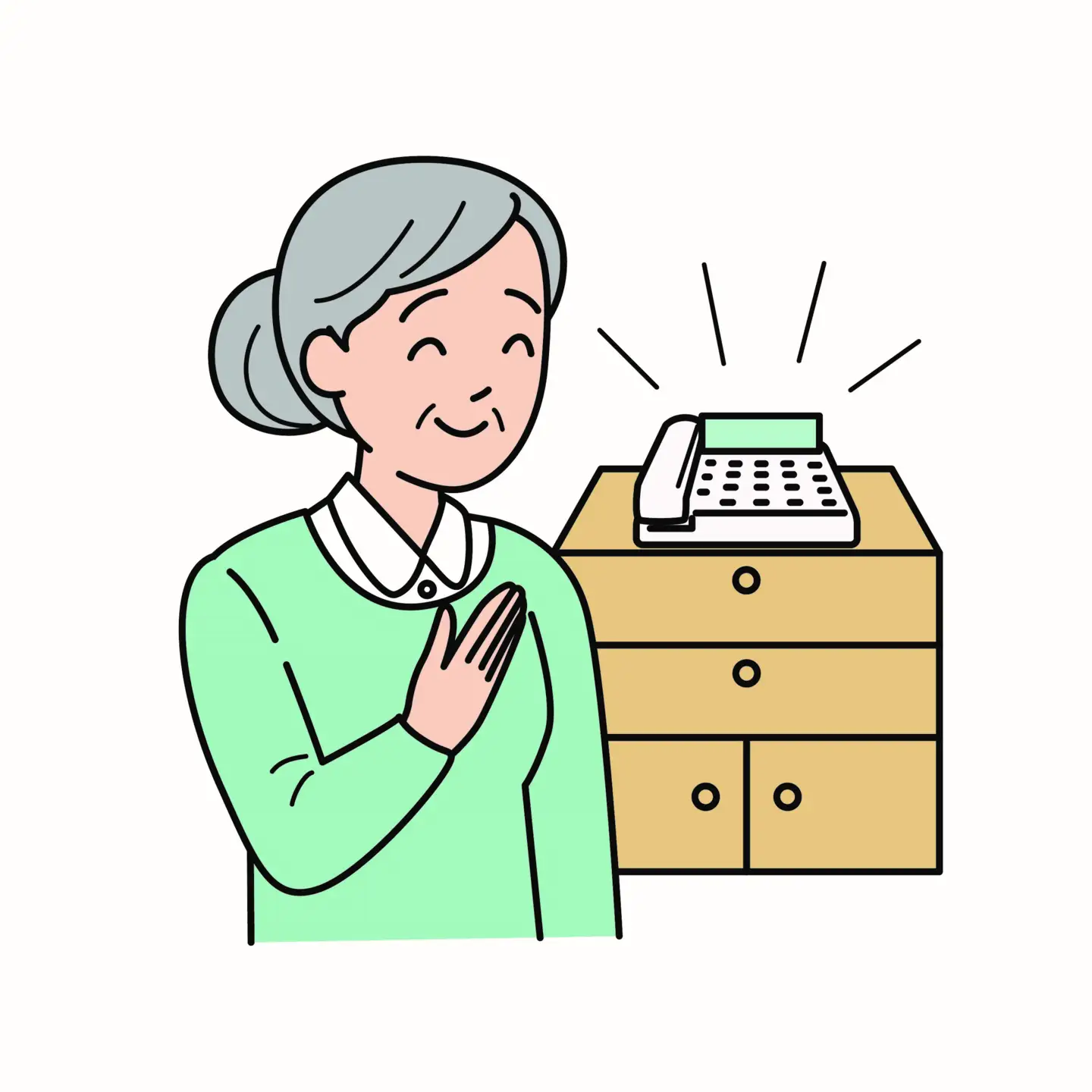 No.1154　みまもりでんわサービス（固定電話6か月コース）