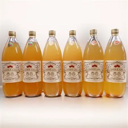 青森市産　カルネ　りんごジュース　3種6本セット_飲料・ドリンク りんごジュース 果汁飲料 林檎ジュース アップルジュース リンゴジュース_【1076430】