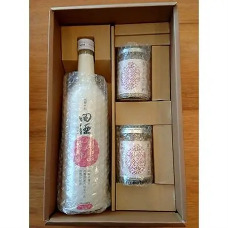 食べるりんご甘酒と田酒あまさけのセット_酒・アルコール 甘酒  _【配送不可地域：離島】【1098587】