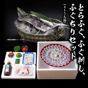ふく亭　本店　とらふぐ　ふぐ刺し　ふぐちりセット（4～5人前） E05009
