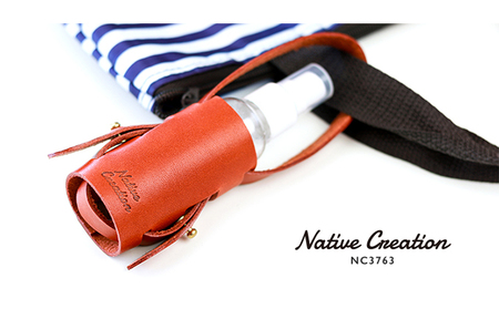 Native Creation スプレーボトルケース NC3763 栃木レザー【納期1～3カ月】 ファッション小物 民芸品 工芸品  RED