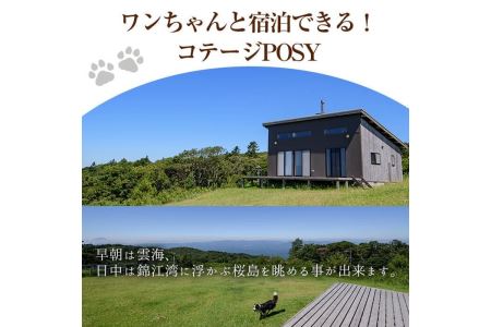 馬とふれあう&ペットと宿泊できる！ コテージPOSY　1泊2日宿泊券（1名様分）体験チケット 体験 レジャー アクティビティ ペット ふれあい 馬 宿泊 宿【霧島アート牧場】_y074