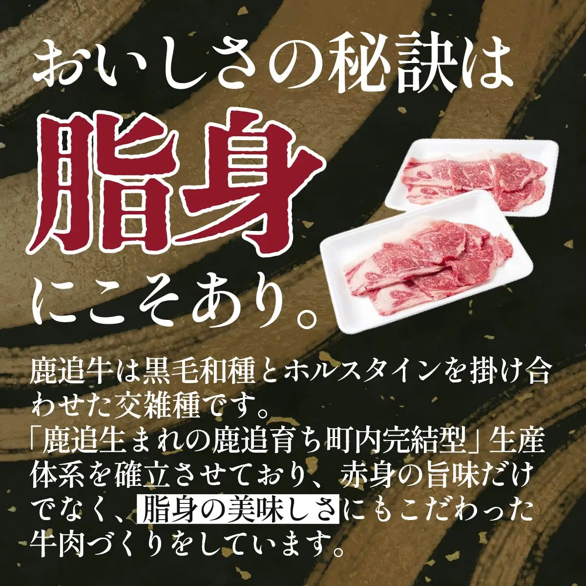 鹿追牛ロース焼肉用（Bセット） 225g×2 SKA004 【 人気   北海道  送料無料 】