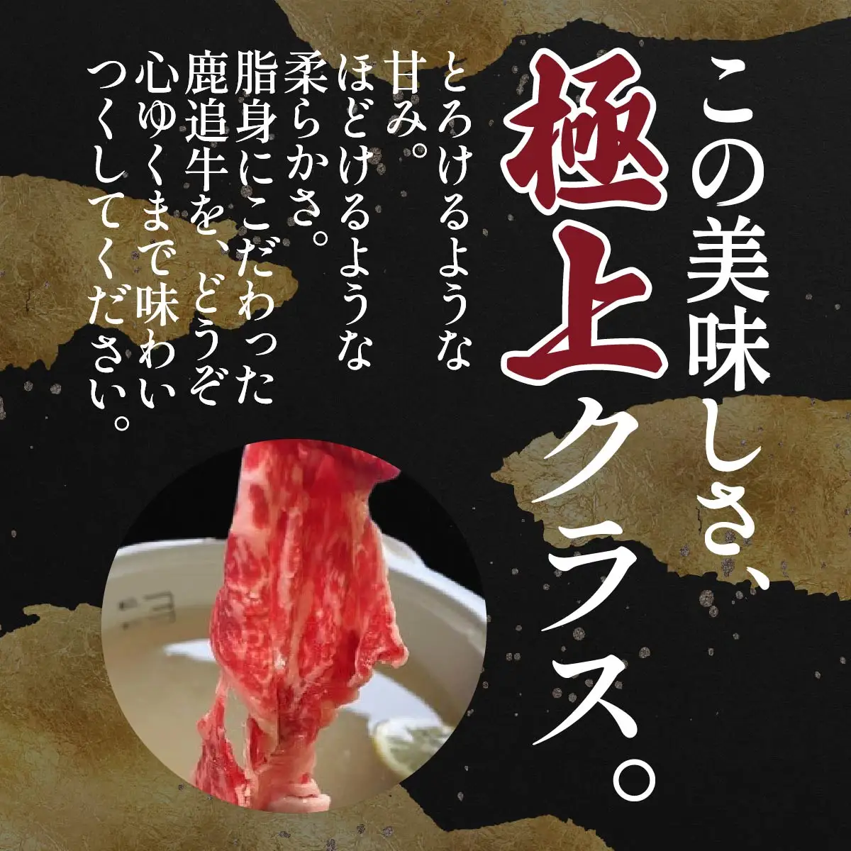 鹿追牛しゃぶしゃぶ用（Eセット） 225g×2 SKA001 【 人気 おすすめ  北海道  送料無料 】