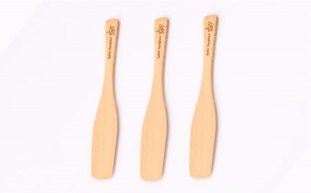 【ナチュラルかわいい♪】椿のバターナイフ 3本 五島市/三兄弟工房 [PDW002]