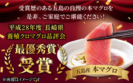 本マグロブロック詰合せ1kg（養殖） 五島市/奥浦海鮮直売所[PCL001