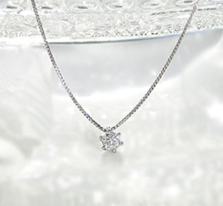 HPｔ950（ハードプラチナ950）【D SI EX H＆C】 ダイヤモンド0.1ctシンプルペンダント(K027912-H)