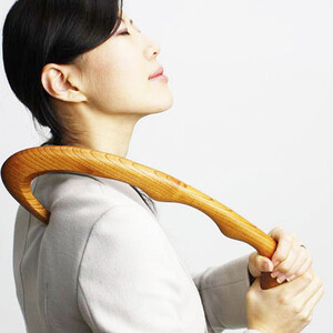 けやき　こぶ付き指圧棒