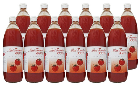 ミニトマト「アイコ」で作ったトマトジュース 1L×12本セット（ご自宅用） 野菜ジュース 果汁飲料 野菜飲料 野菜 トマト 北海道 仁木町 [くだものの笠井園]