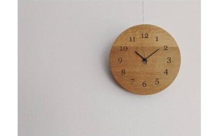 R15エッジクロック OAK時計 掛け時計 飛騨の家具 飛騨家具 木馬舎 AY044