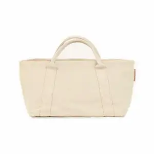 【出し入れ簡単】横長浅型のミニトート　/国産8号帆布　[bateau S]（ホワイト） T03039_2