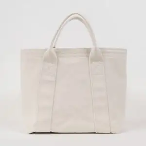 【トラック幌用の糸を使用】シンプル自立トート（ホワイト）　/国産4号帆布　　[B-tote2 S] T03040_2