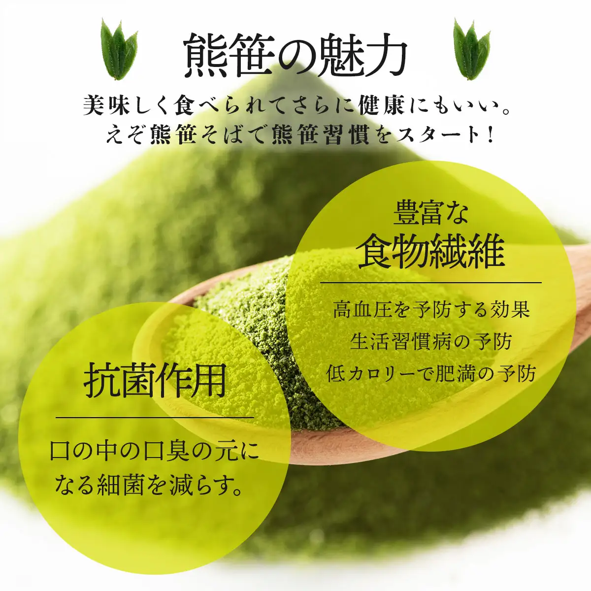 北海道産 えぞ熊笹セット 【登別温泉復興応援】