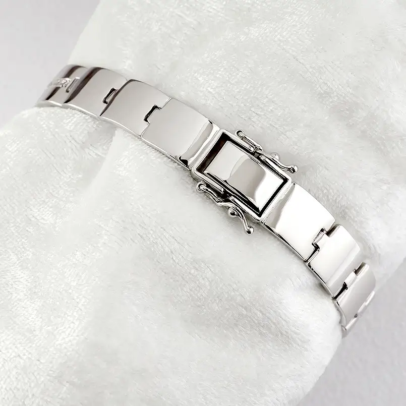  プラチナ ブレスレット ダイヤモンド 0.30ct 中折れ式 20cm バングル 太め 幅広 ダイヤ pt900 ジュエリー シンプル 管理番号120202203 SWAA004
