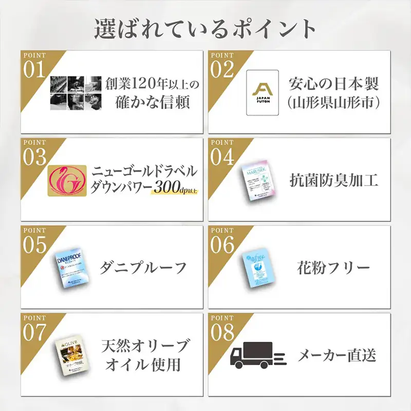 ニューゴールドラベル ダウン 85％羽毛布団[シングルロング] FY23-190