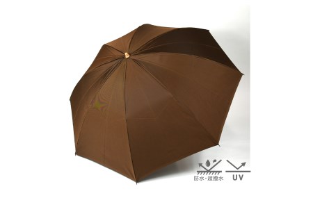 【晴雨兼用折りたたみ傘】 sea-sas シーサス(ダークブラウン) 日傘 UVカット