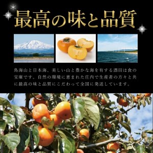 SB0903　酒田の果物専門店厳選　庄内柿(種なし柿)　約5kg(26玉入) 【贈答用仕様】