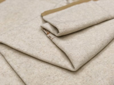 繊維の宝石カシミヤ10%入り ウール毛布(毛羽部分) シングルサイズ KW-15 [4593]