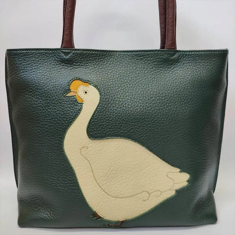 「鞄工房　香」アヒルのトートバッグ