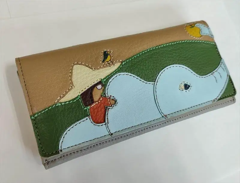 「鞄工房　香」レザー長財布「旅人」